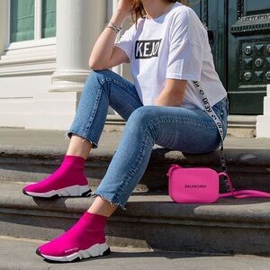 Balenciaga Vibrant Pink Sneakers